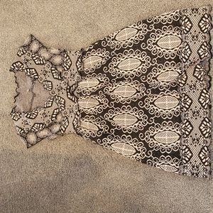 anthropologie knitted and knotted wool florry dress size small